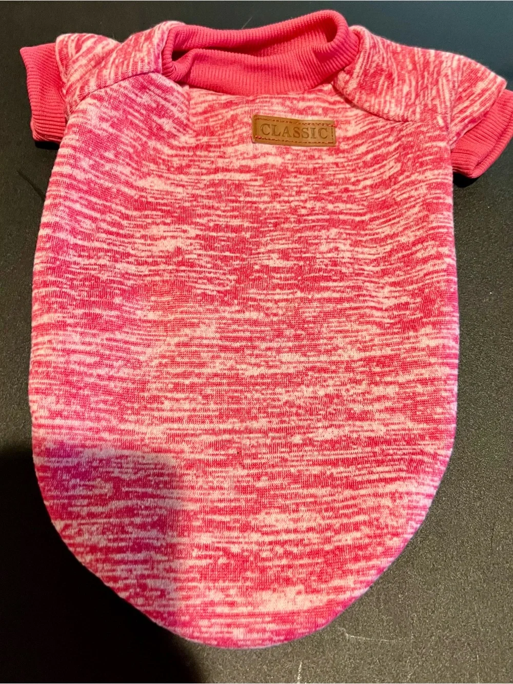 Ok Classic Pink Marled Pet Top.  Size Medium Fits 7-10 lb Pet.